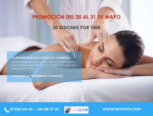 Promocion de 10 sesiones de masaje mioactivo